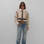 Jacket Δερματίνη με Γούνα 3009 - Μπέζ